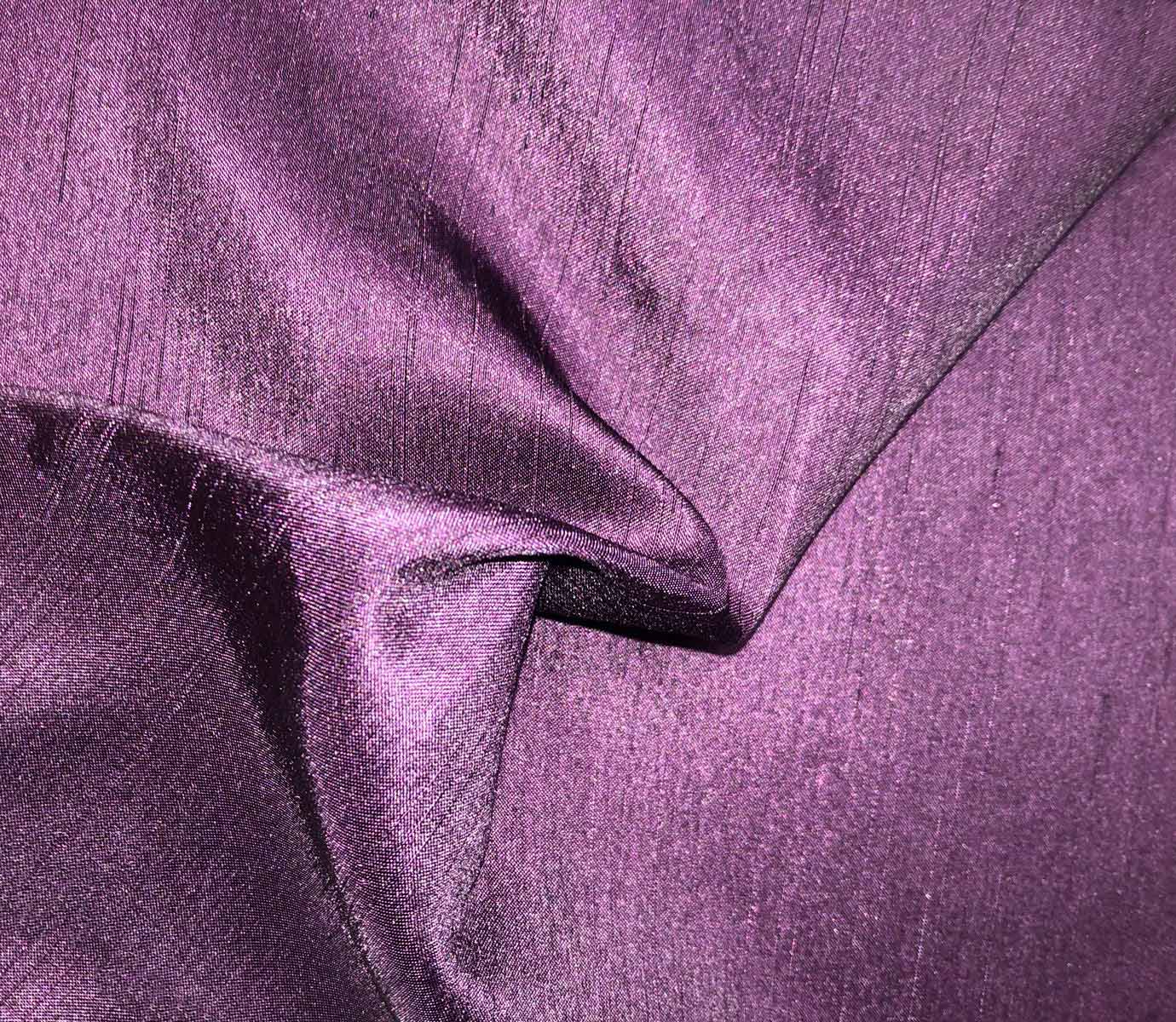 SATIN BACK SHANTUNG - PRUNE